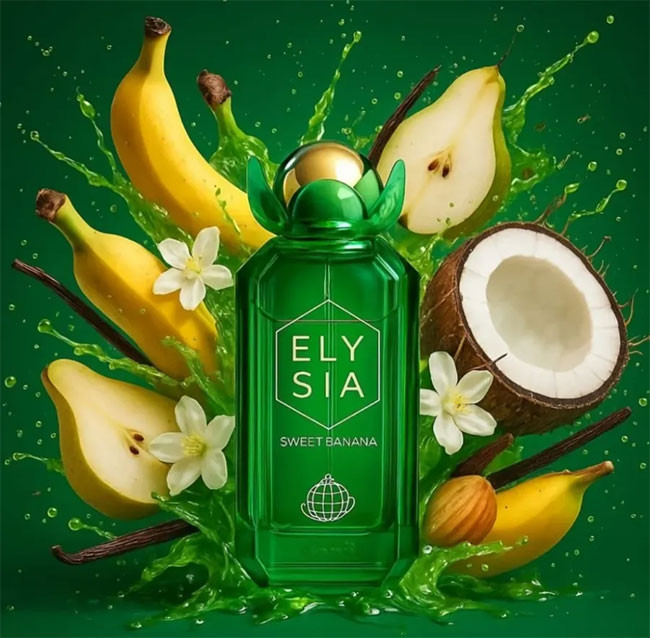 عطر ادکلن زنانه کایالی مائوئی این باتل سوییت بنانا 37 فراگرنس ورد (Fragrance World Kayali Maui in a Bottle Sweet Banana 37)