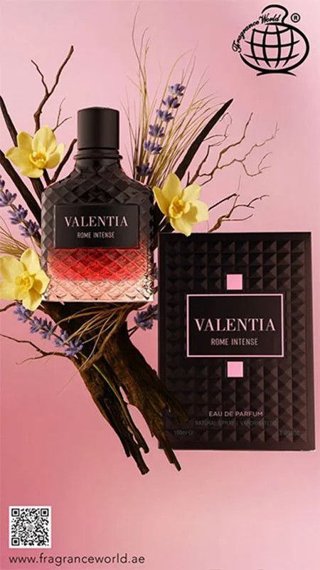عطر ادکلن مردانه والنتینو اومو بورن این روما اینتنس فراگرنس ورد (Fragrance World Valentino Uomo Born in Roma Intense)