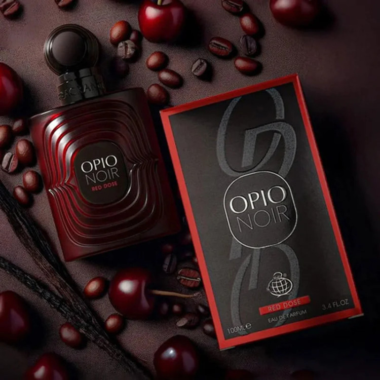 عطر ادکلن زنانه ایو سن لورن بلک اوپیوم اور رد فراگرنس ورد (Fragrance World Yves Saint Laurent Black Opium Over Red)